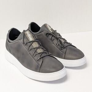 Samuel Hubbard Flight Sneakers, Grey Leather, Men's 10 M